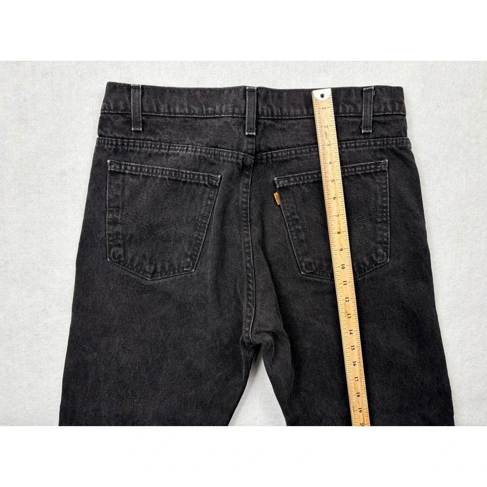Vintage Levis 505 Orange Tab Faded Black Straight Leg Jeans Mens 36x32 515 Stamp